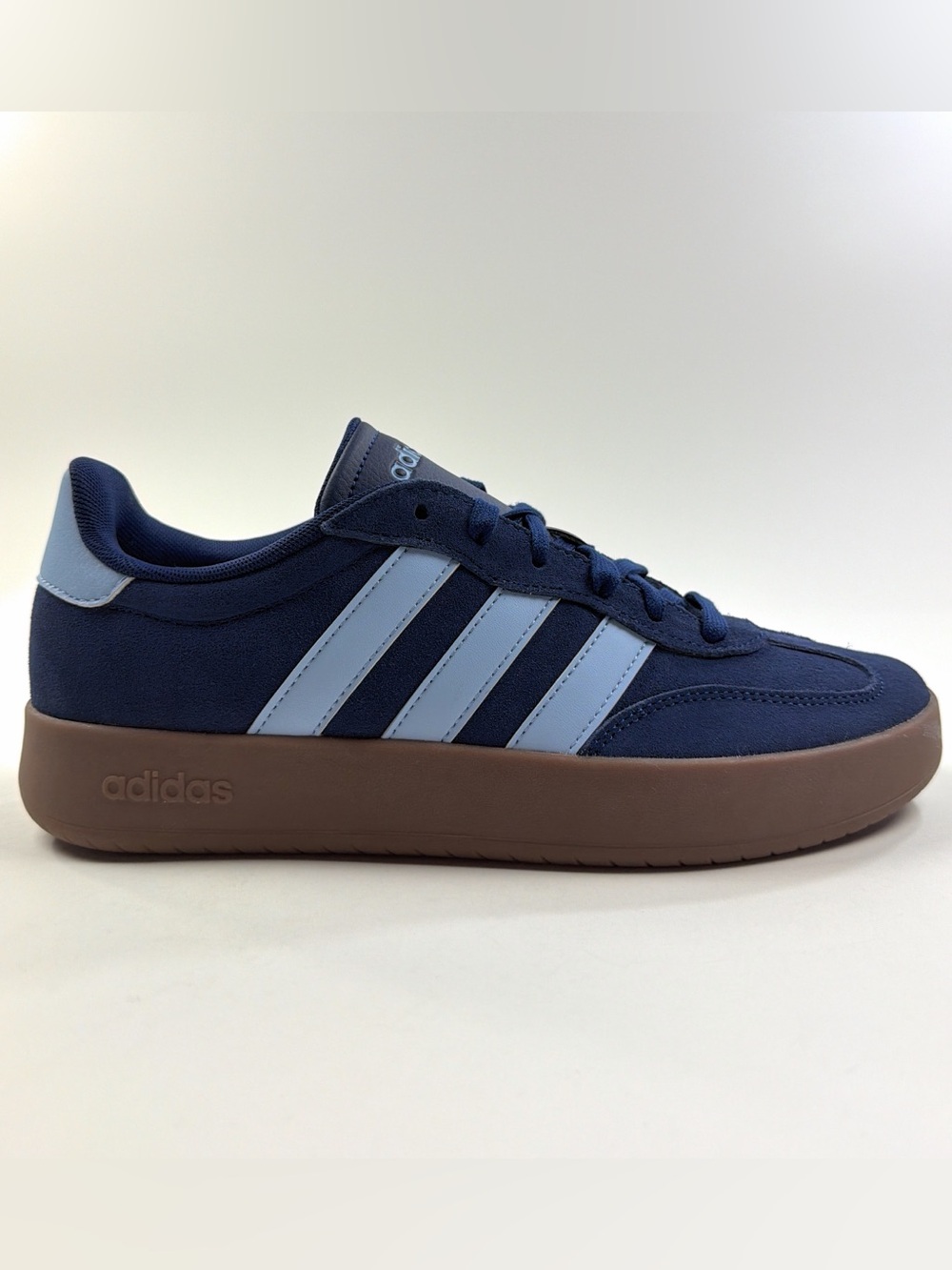 Adidas Barreda Mens 9.5 Dark Blue Tennis Shoes Sneakers Athletic Casual JR5533